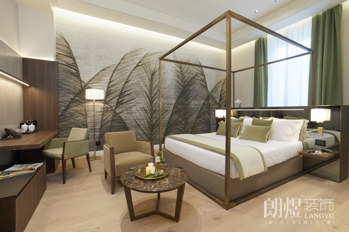 自然主題酒店裝修效果圖，充滿活力的寧靜綠洲