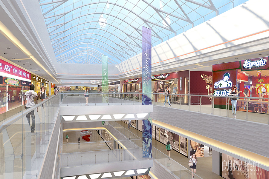 萬達(dá)廣場大型商場裝修效果圖